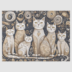 calming cats tissue paper