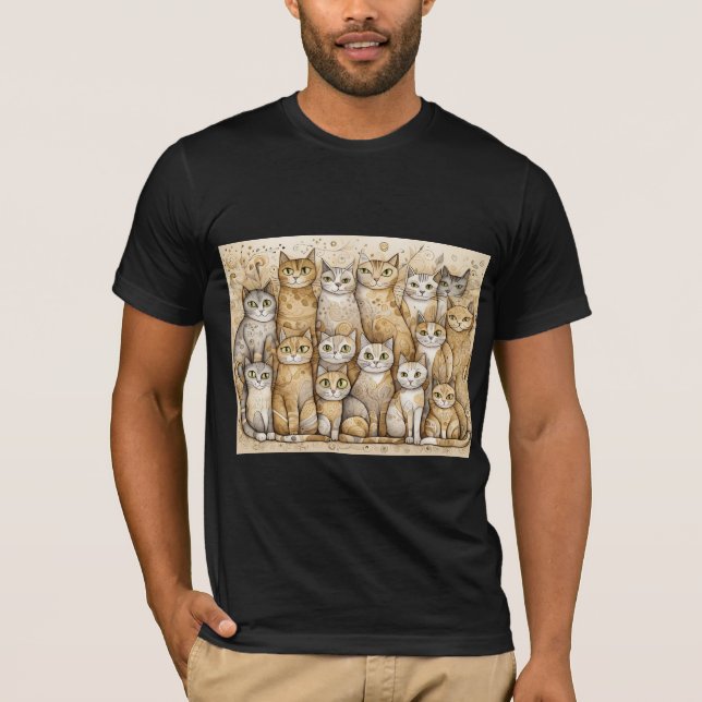 calming cats Tri-Blend Shirt (Front)