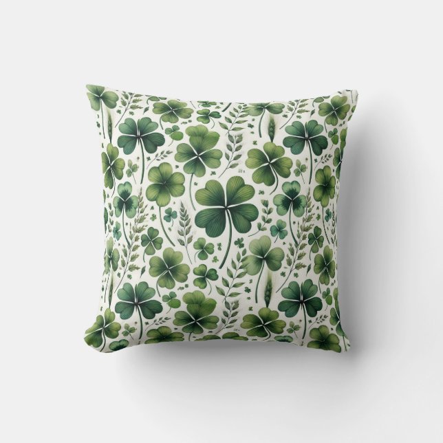 Calming Clovers Cushion (Front)