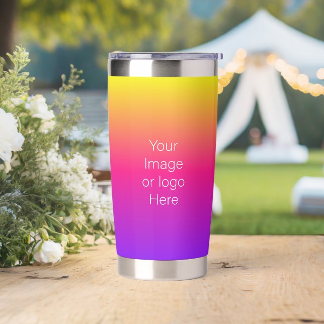 Calming Evening Gradient Personalise Insulated Tumbler (Wedding)