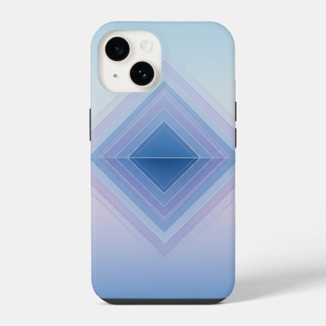 Calming Gradient Diamond - Geometric Abstract Art iPhone Case (Back)