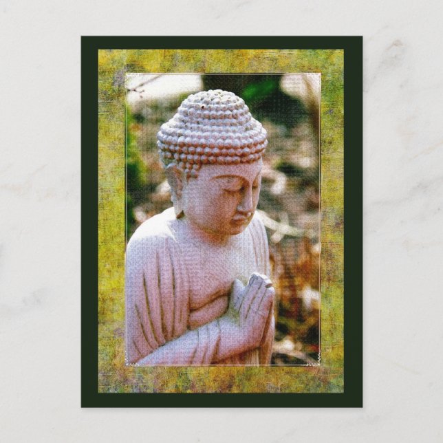 Calming Praying Buddha  Postcard (Front)