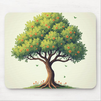 Calming tree mouse pad