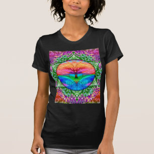 Calming Tree of Life in Rainbow Colours T-Shirt