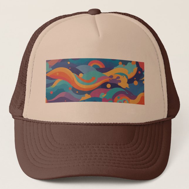 Calming, Whimsical, Abstract Hat (Front)