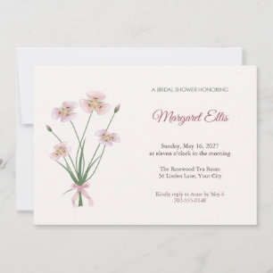 Calochortus Mariposa Bridal Shower Invitation