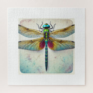 Calophlebia Dragonfly 050824IREF242 - Watercolor Jigsaw Puzzle