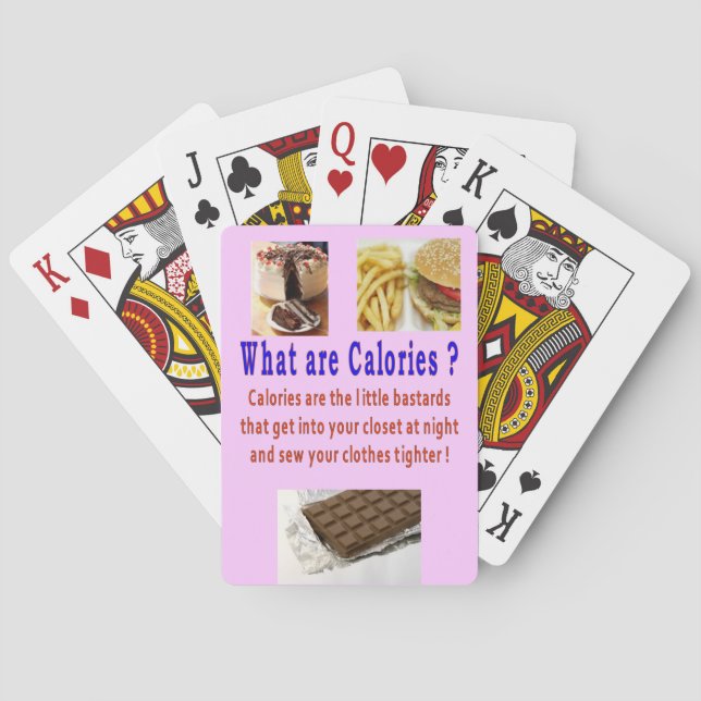 CALORIES PLAYING CARDS (Back)