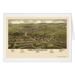 Calumet and Red Jacket, MI Panoramic Map - 1881