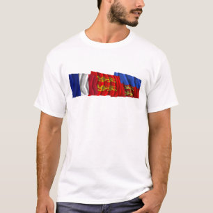 Calvados, Basse-Normandie & France flags T-Shirt