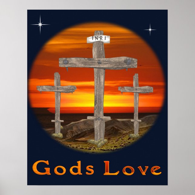 Calvary christian art poster (Front)