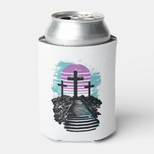 Calvary Golgotha it is finished Modern Christian Can Cooler