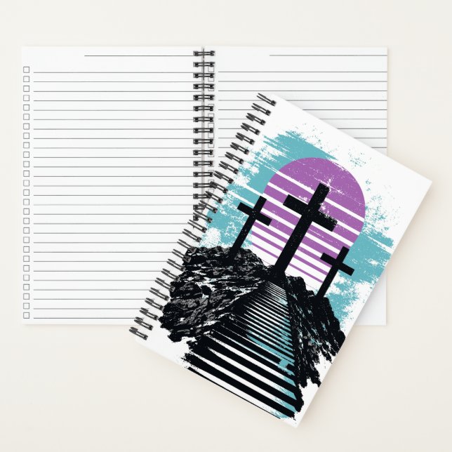 Calvary Golgotha it is finished Modern Christian Notebook (Inside)