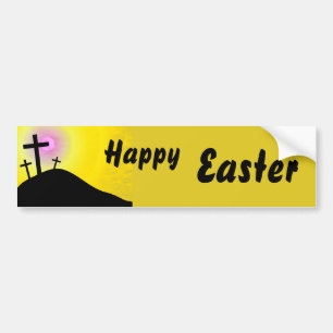 Calvary, Happy, Easter Bumper Sticker