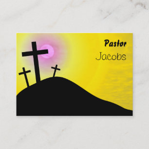 Calvary, Pastor, Jacobs Business Card
