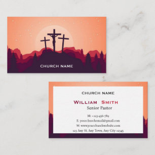 Calvary Sunset Pastoral Business Card