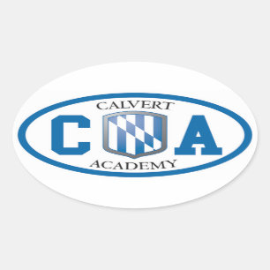 Calvert Academy Oval Stickers (Set of Four)