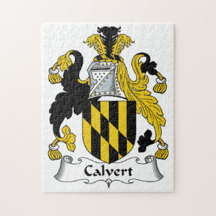 Calvert Family Crest Jigsaw Puzzle