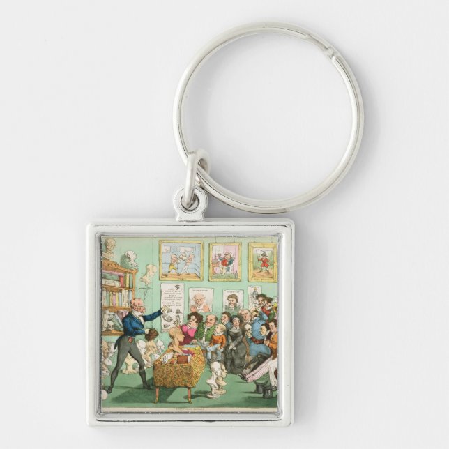 Calves' Heads and Brains; a Phrenological Key Ring (Front)