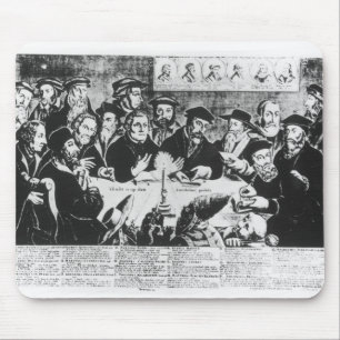 Calvin and Luther (engraving) Mouse Pad