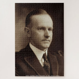 Calvin Coolidge 30th President of America Jigsaw Puzzle