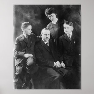 Calvin Coolidge and Family Poster