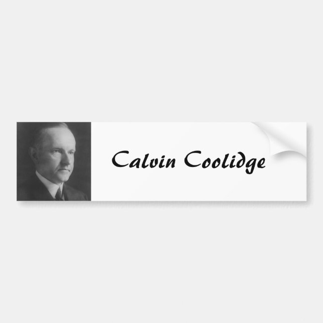 Calvin Coolidge Bumper Sticker (Front)