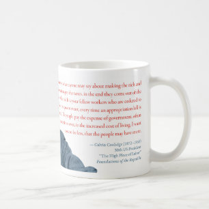 Calvin Coolidge Mug #2 "Taxing the Rich"