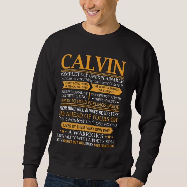 Calvin First Name Shirt - Personalised Name Calvin (Front)