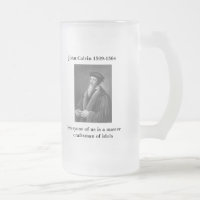 Calvin glass beer stein