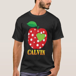 Calvin Love School Back To School Boy Kid Student T-Shirt