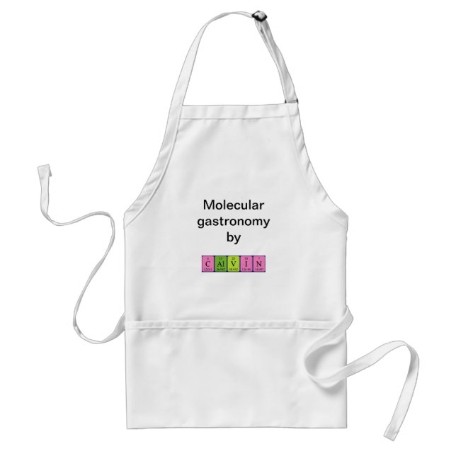 Calvin periodic table name apron (Front)