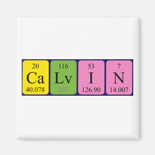 Calvin periodic table name magnet