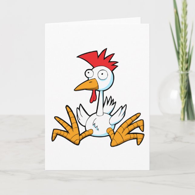 Calvin the Funky Chicken greeting card (Front)