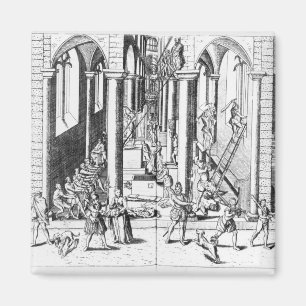 Calvinists destroying statues magnet