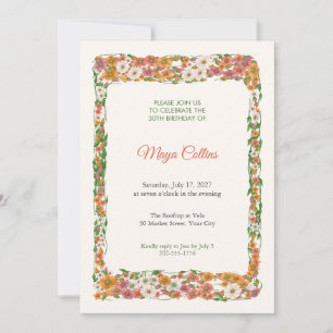 Calypso Fandango 30th Birthday Invitation