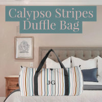 Calypso Stripes Colourful Teal Pink Grey Tan Blue