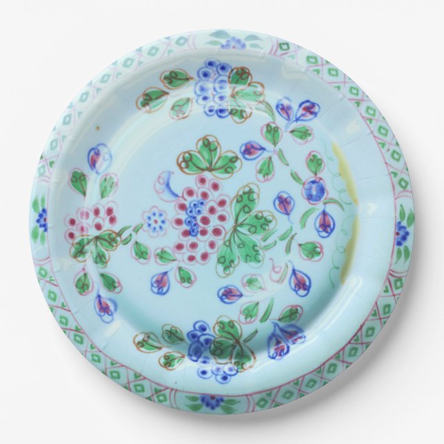 Calyx Ware Old Bow Vintage Design Paper Plate (Front)