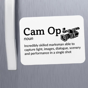 Cam Op Definition - Camera Squad 3" x 4" Flex Magnet