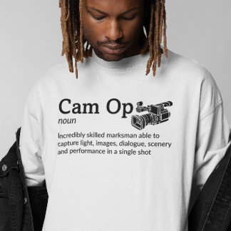 Cam Op Definition Light Mode - Camera T-Shirt