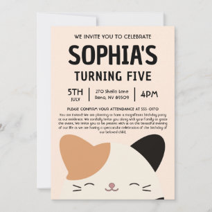 Cam The Cat Squishmallow Party Invitation