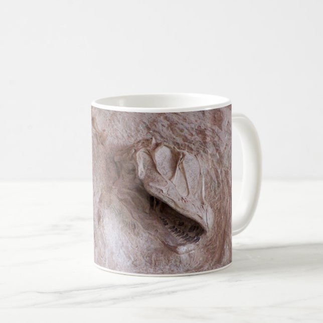 Camarasaurus Skeleton, Skull, Dinosaur, Utah Coffee Mug (Front Right)