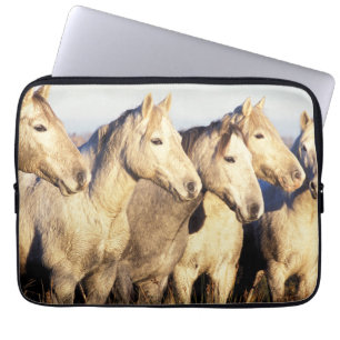 Camargue Horses (Eguus caballus) Laptop Sleeve