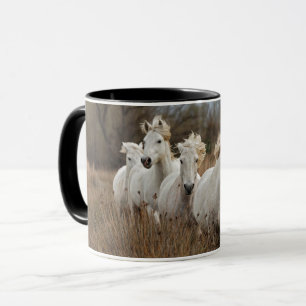 Camargue Horses Running Mug