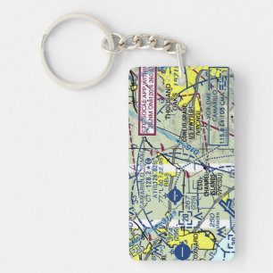 Camarillo Airport chart / taxi diagram Key Ring