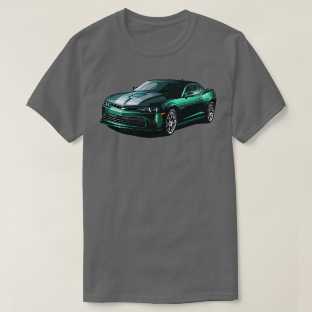 Camaro SS 2016 GREEN T-Shirt (Design Front)