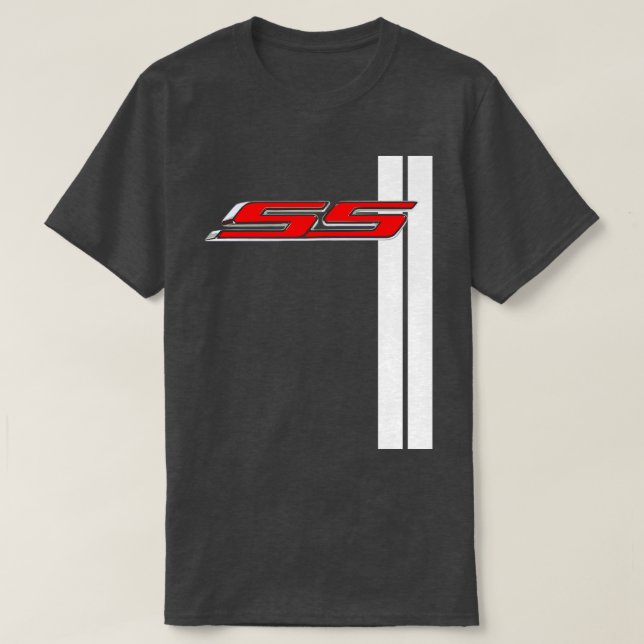Camaro SS classic red super sport racing stripe  T-Shirt (Design Front)