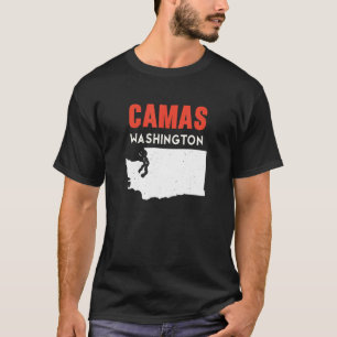 Camas Washington USA State America Travel Washingt T-Shirt