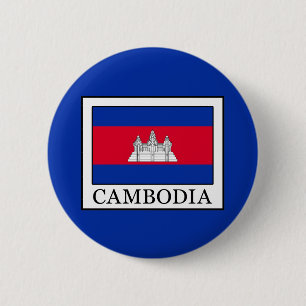 Cambodia 6 Cm Round Badge