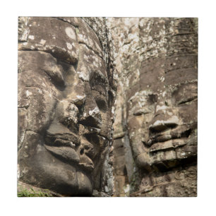 Cambodia, Angkor Wat. Angkor Thom, Bayon Tile